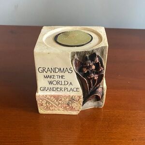 Grandma Resin Tea light holder. Like new.